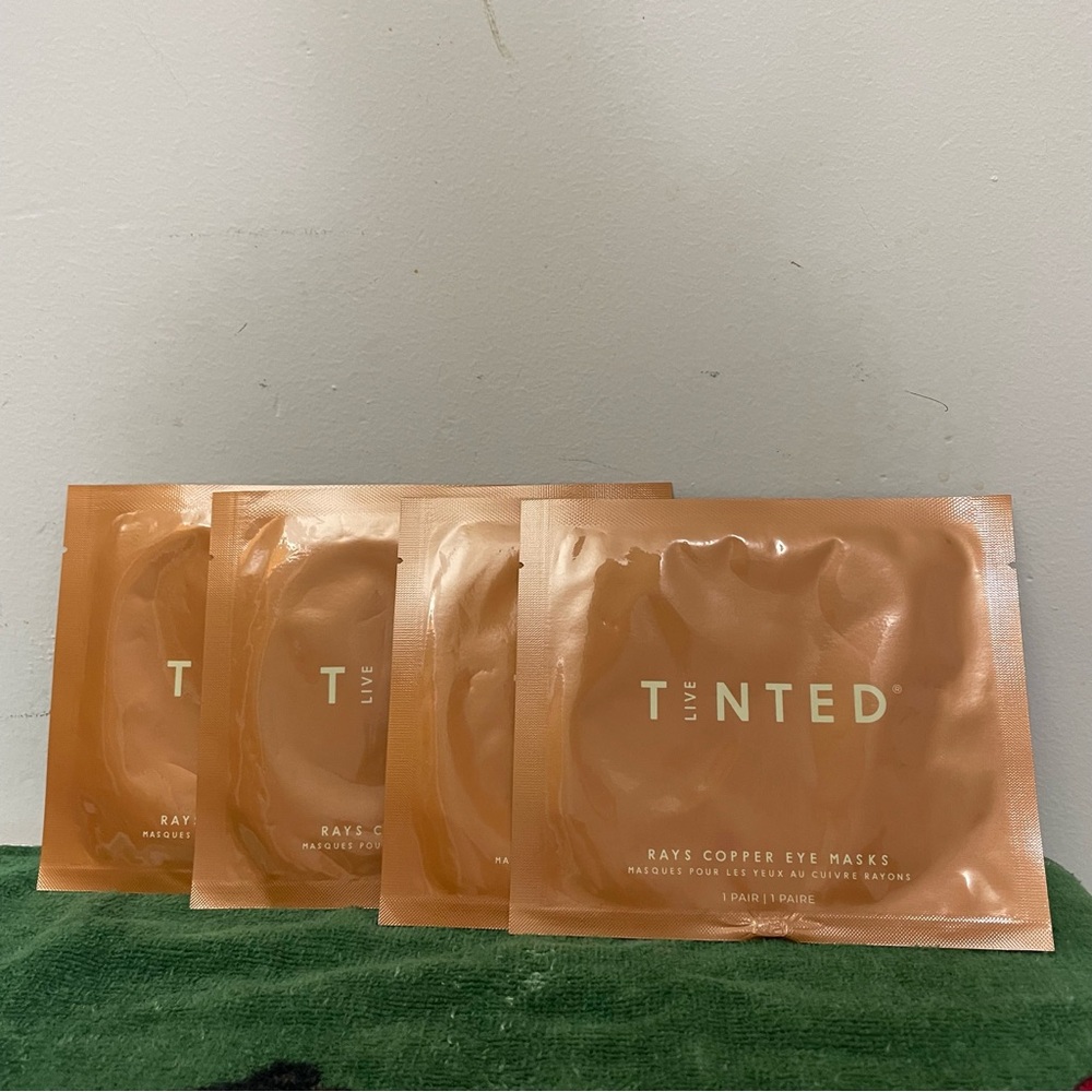 TINTED Rays Copper Eye Masks — Hydrating Copper Infused Eye Patches (Copper)